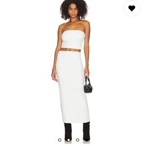 NBD x Maggie MacDonald Eulla Top and Skirt Set in Ivory XS/S